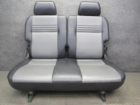 99-01 Isuzu Vehicross Rear Leather Seat Black & Gray OEM