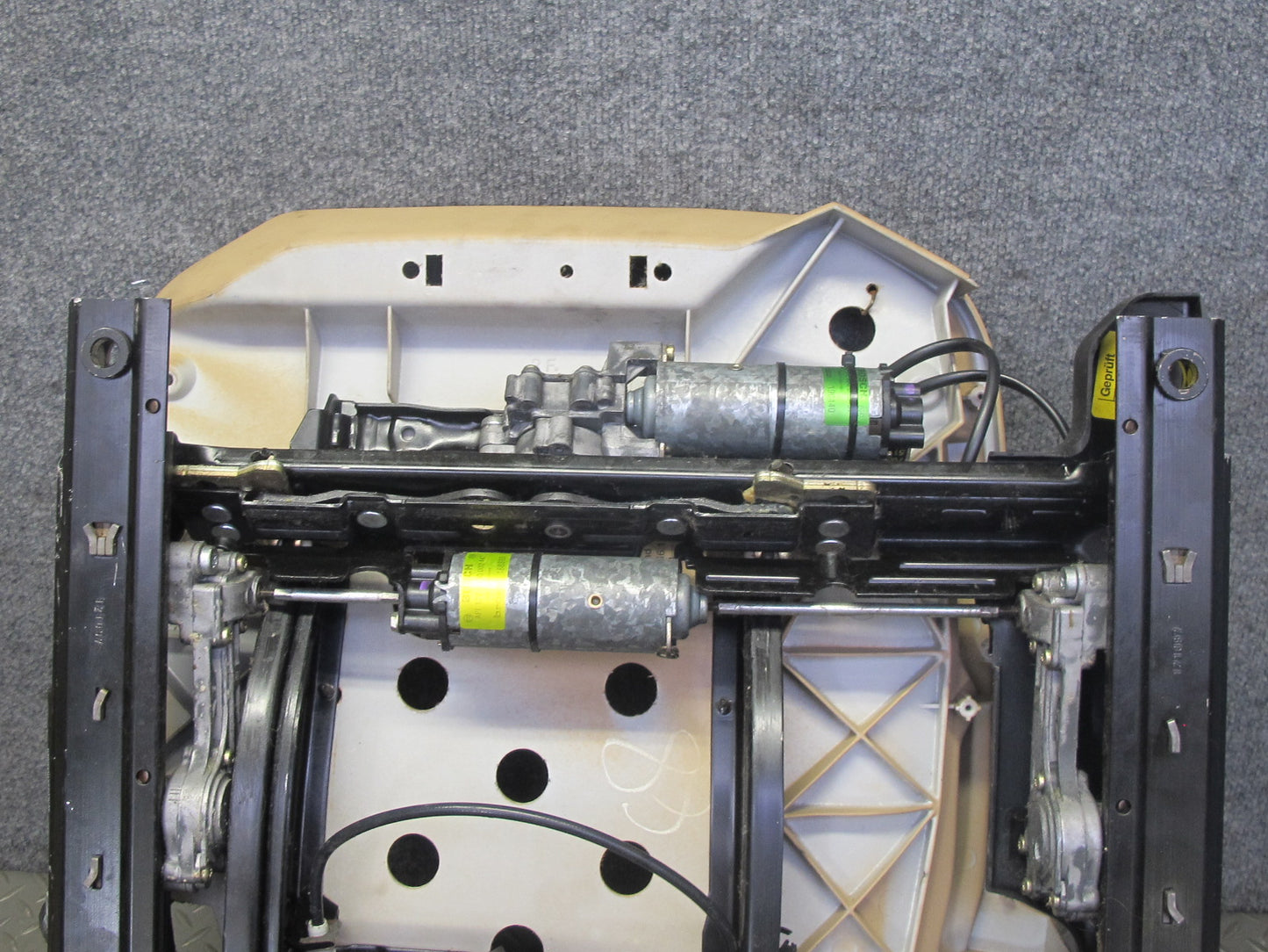 96-99 BMW E36 328iC Convertible Front Left Seat Lower Frame Track Rail Motor OEM
