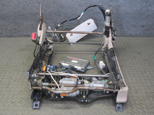 95-00 Lexus SC300 SC400 Front Left Seat Lower Frame Track Rail w Motors OEM
