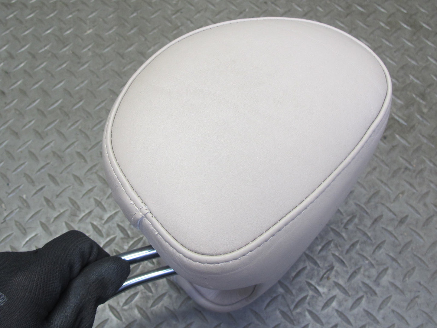 92-98 Lexus UZZ30L SC300 SC400 Set of 2 Front Seat Leather Headrest Ivory OEM