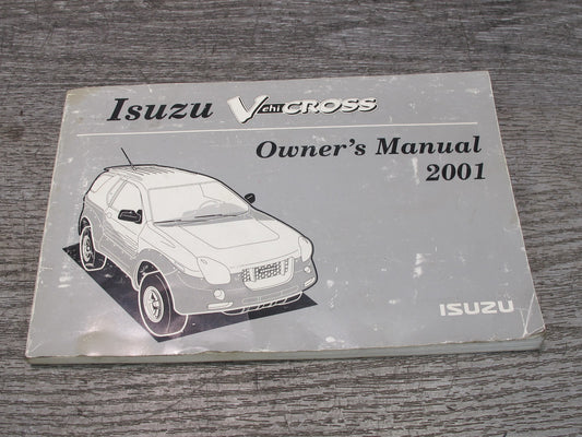 2001 Isuzu Vehicross Owner Operator User Guide Manual Book OEM