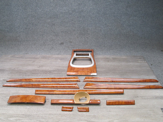 2003-2010 Porsche Cayenne 957 Dash Console Door Wood Trim Cover Panel Set