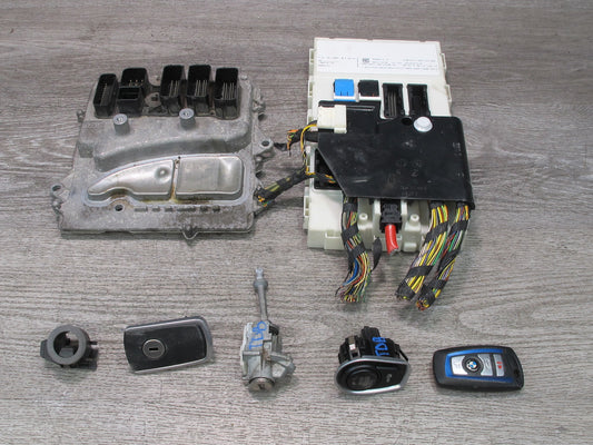 2015 BMW F30 3-SERIES 335i 335xi N55 Engine ECU DME BCU BCM Lock KEY Set OEM