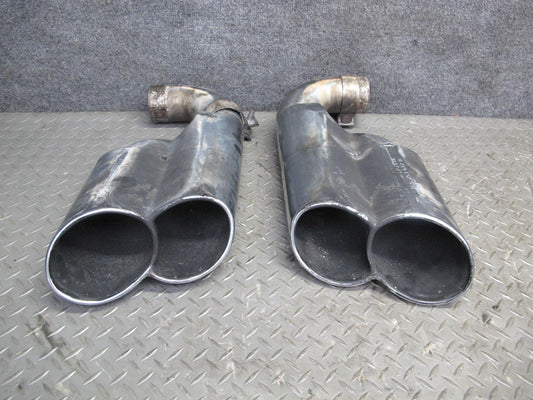 2006 Porsche Cayenne 955 Turbo S Rear Left & Right Exhaust Muffler Tip Set