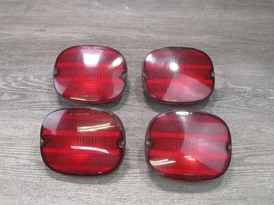 91-96 Chevrolet Corvette C4 Set of 4 Rear Left & Right Tail Light Lamp Lens OEM