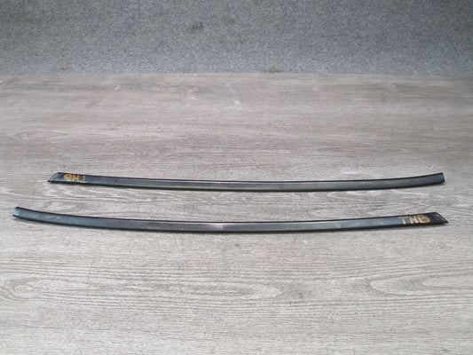 96-99 BMW E36 Convertible Set of 2 Front Windshield Molding Trim Strip OEM