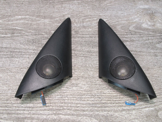03-08 BMW E85 Z4 Set of 2 Door Corner TOP Hi-fi Tweeter Speaker w Trim OEM