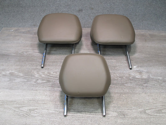 2011-2018 Porsche Cayenne 958 Rear Left Center Right Leather Headrest Set of 3