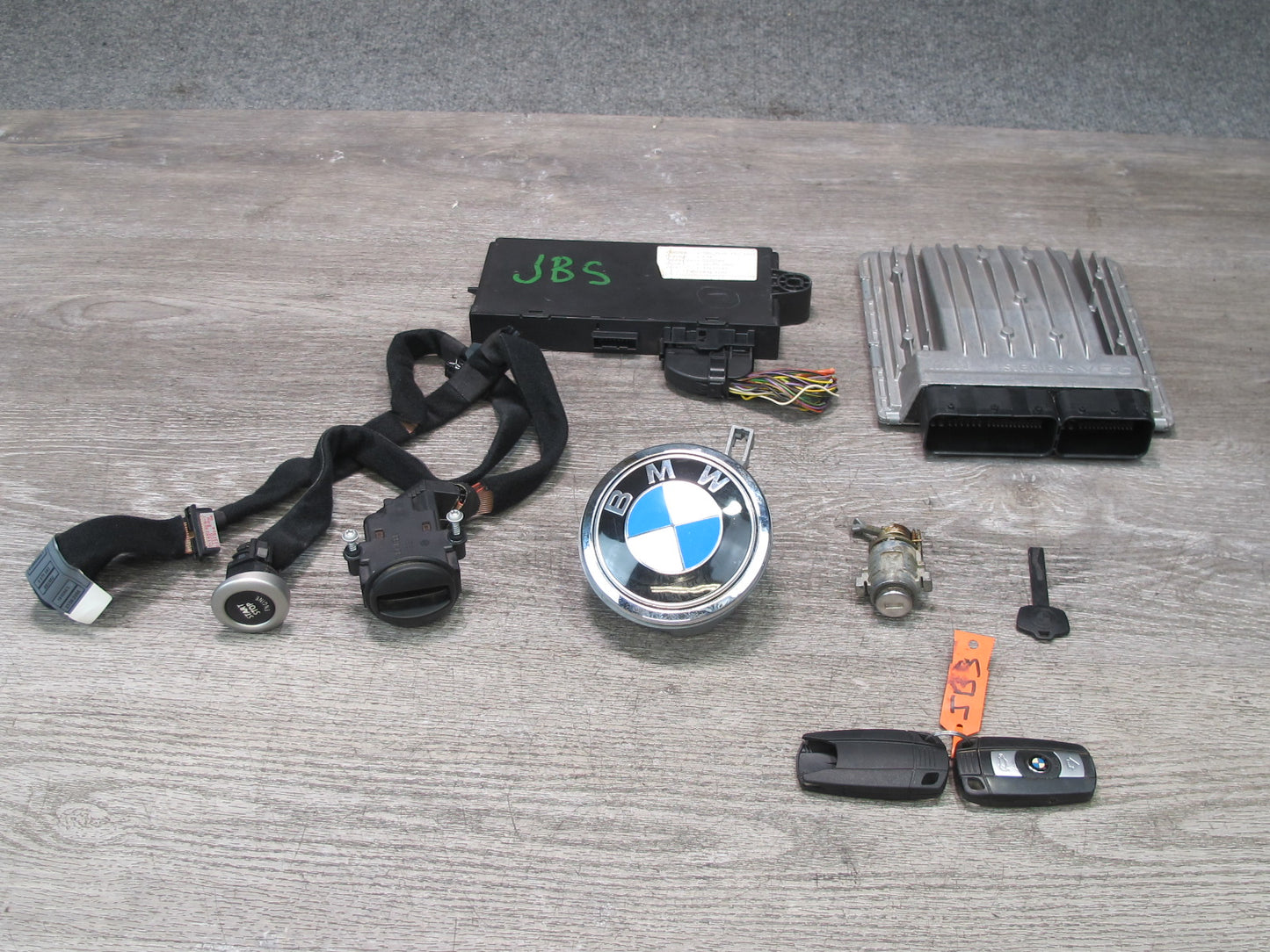 2007 BMW E63 E64 M6 5.0L S85 Engine ECU DME CAS3 Lock KEY Reader Set