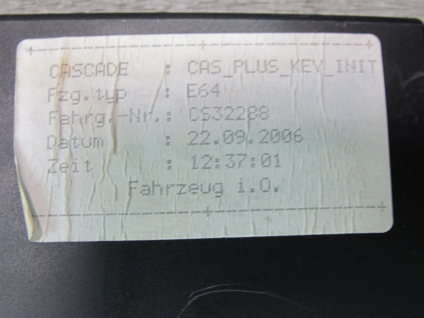 2007 BMW E63 E64 M6 5.0L S85 Engine ECU DME CAS3 Lock KEY Reader Set