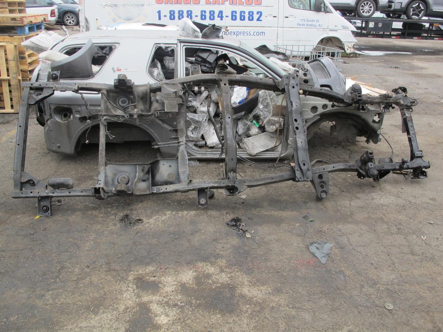 99-01 Isuzu Vehicross 3.5L 6VE1 A/T Lower Frame Assembly 144K Miles OEM