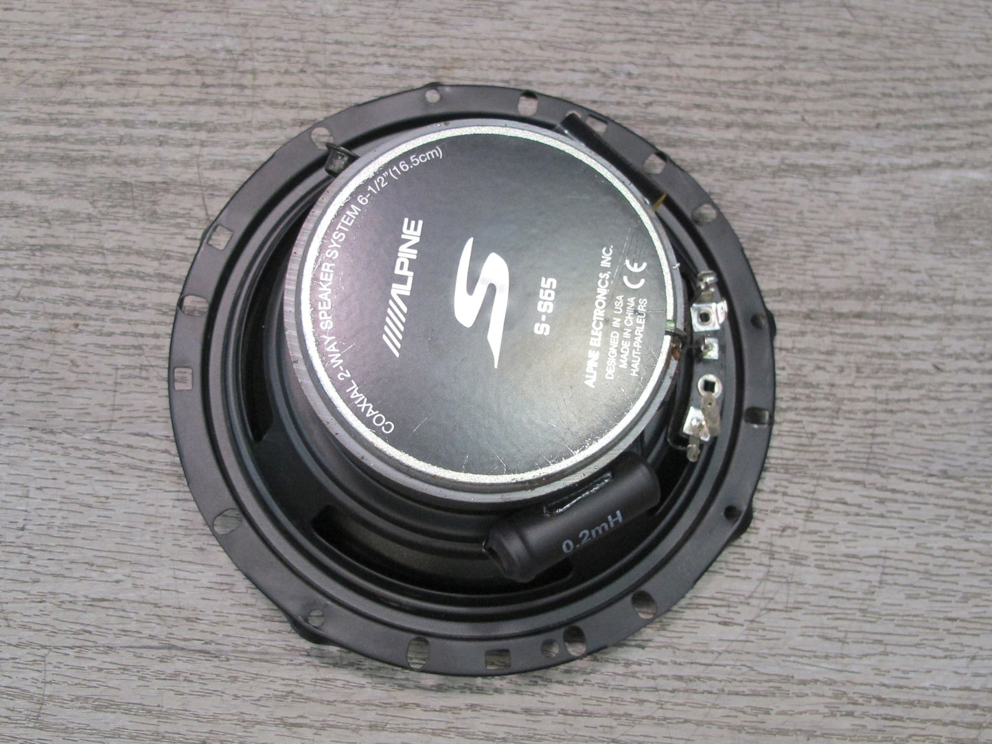 Set of 2 Alpine S-S65 6.5" Midbass Speaker Woofer 2-WAY Component