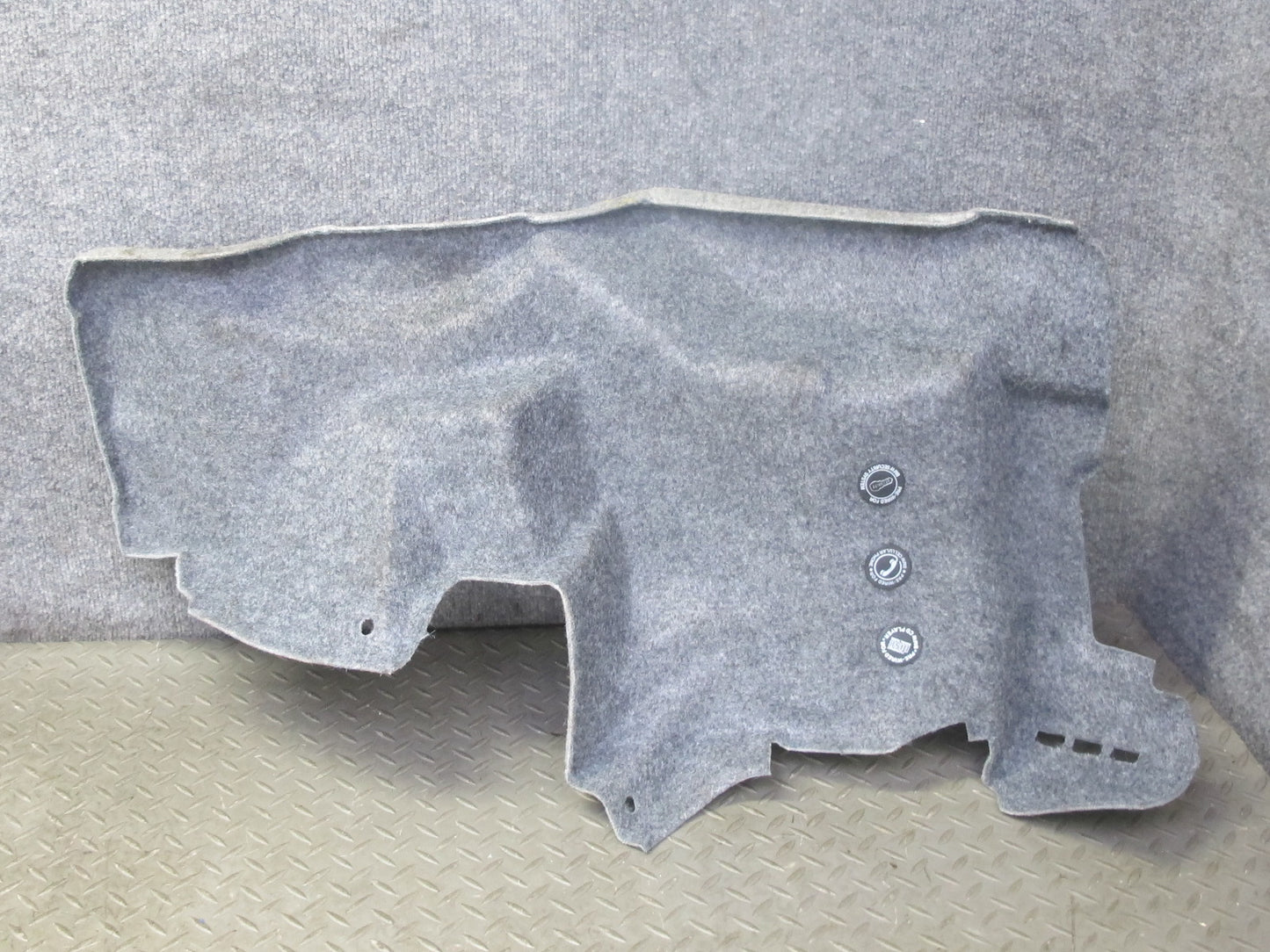 94-99 BMW E36 328iC Convertible Set of 2 Rear Trunk Carpet Liner Trim Panel OEM