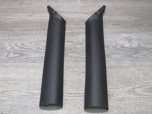 96-02 BMW E36/7 Z3 Roadster Set of 2 Front A Pillar Trim Cover Panel Black OEM