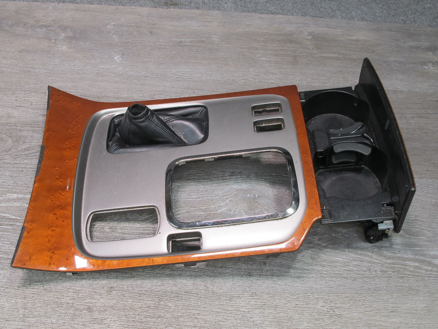 03-07 Lexus LX470 Front & Rear Door Center Console Shifter Radio Wood Trim Set