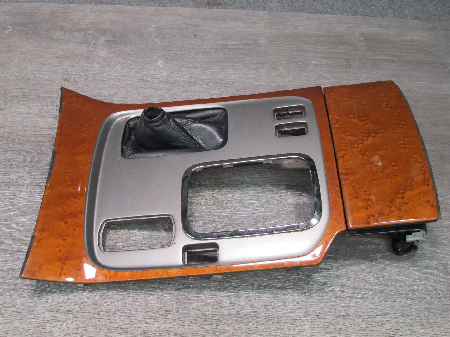 03-07 Lexus LX470 Front & Rear Door Center Console Shifter Radio Wood Trim Set