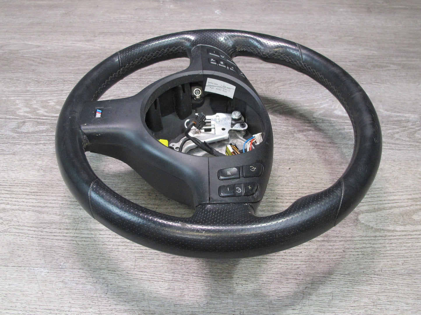 05-06 BMW E46 330Ci M54 M-sport Leather Steering Black w Controls OEM
