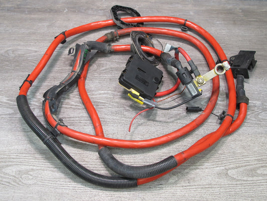 2003 BMW E85 Z4 3.0L Battery Cable Terminal Wire Harness w Covering Base Set OEM