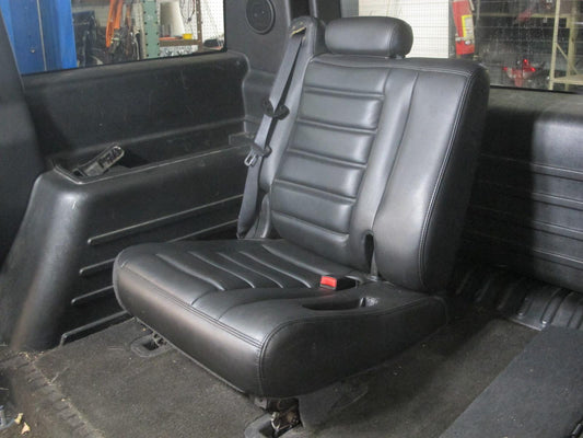 03-07 Hummer H2 Rear 3RD ROW Right Passenger Side Leather Seat Set of 2 Black