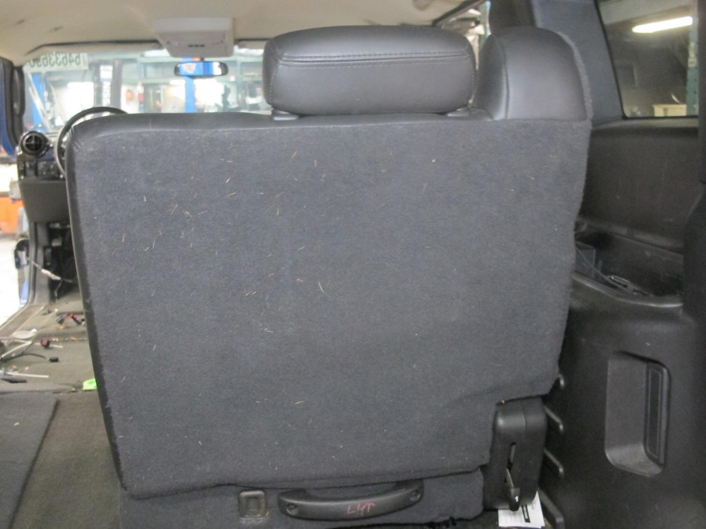 03-07 Hummer H2 Rear 3RD ROW Right Passenger Side Leather Seat Set of 2 Black