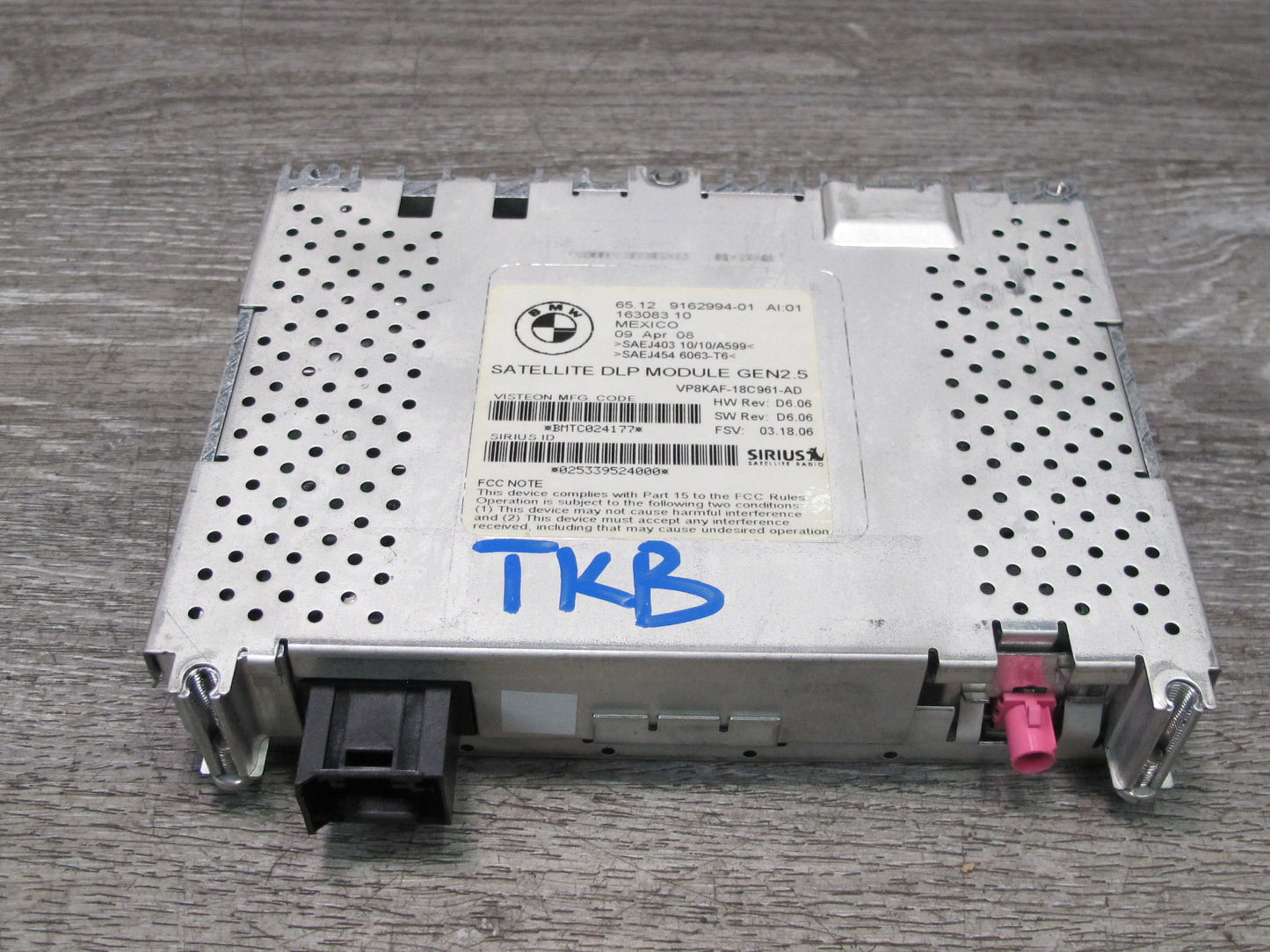 2008-2013 BMW E90 E91 E92 E93 M3 328i 335i Satellite Radio Receiver Module