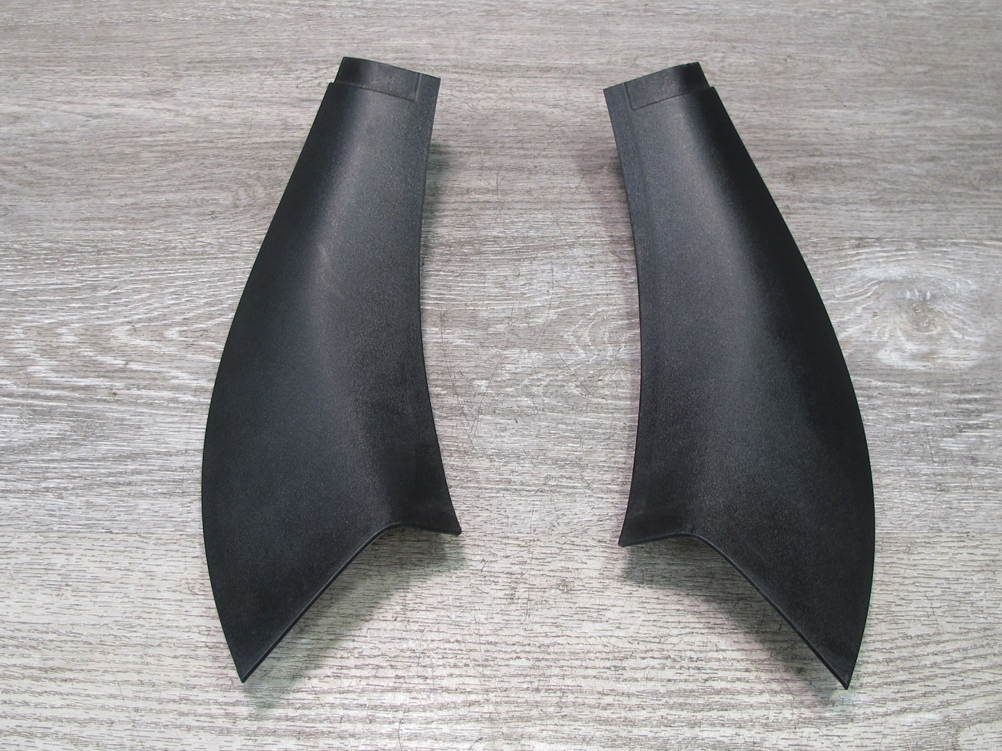03-08 BMW E85 Z4 Set of 2 Interior B Pillar Lower Door Sill Trim Panel Black OEM