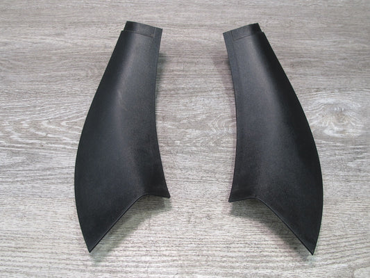 03-08 BMW E85 Z4 Set of 2 Interior B Pillar Lower Door Sill Trim Panel Black OEM