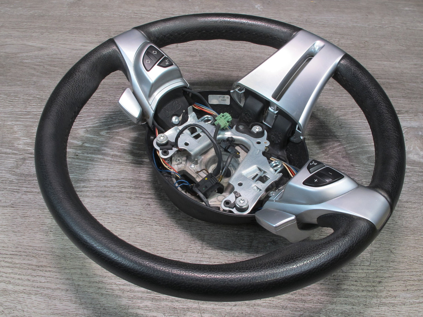 07-08 BMW E86 E85 Z4 A/T Leather Sport Multifunction Steering w Paddles OEM
