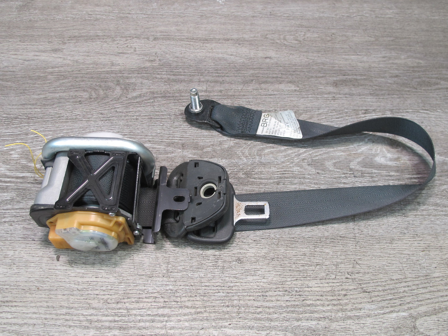 09-20 NISSAN 370Z Z34 FRONT LEFT & RIGHT SIDE SEATBELT RETRACTOR SET OEM