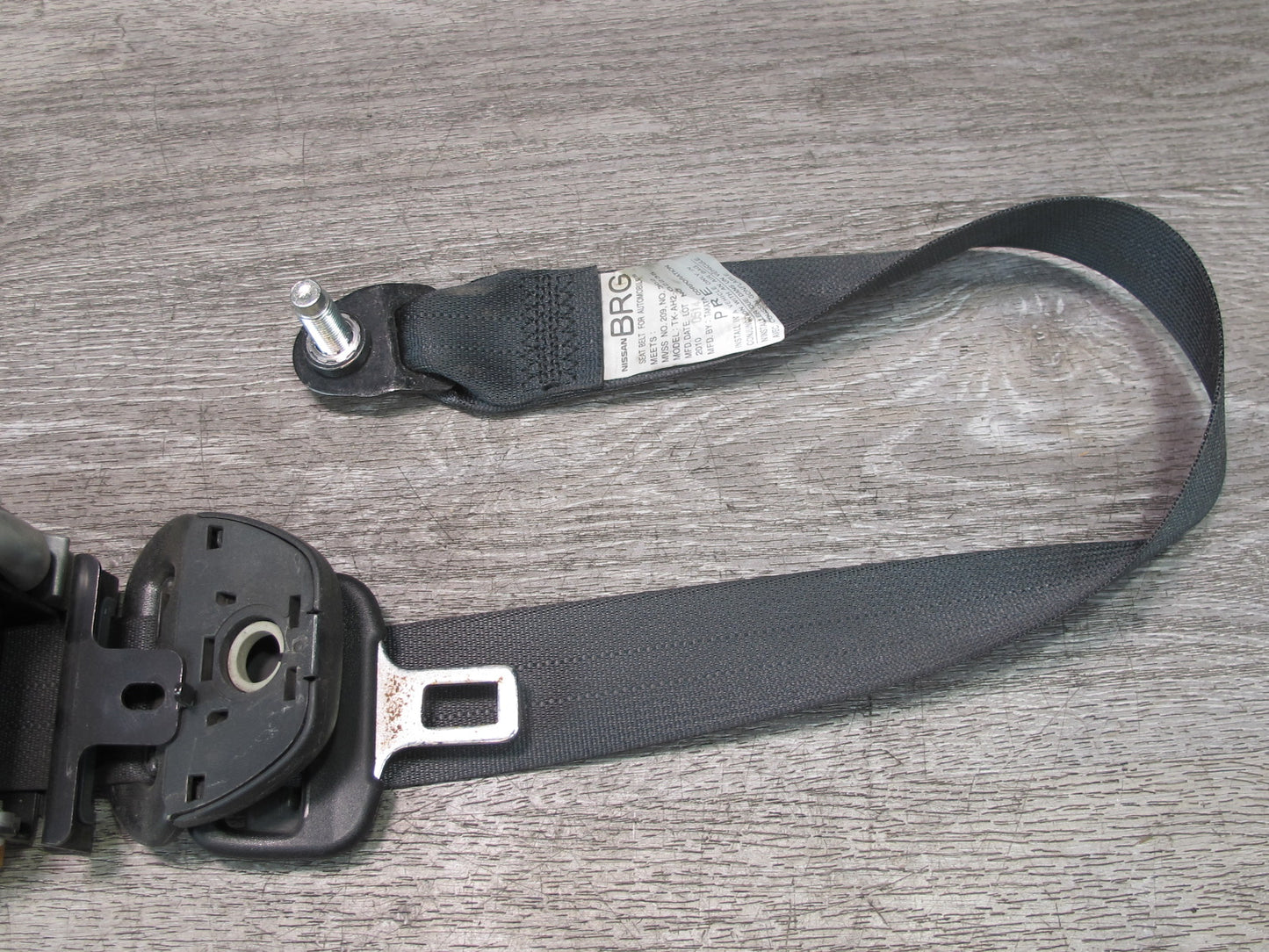 09-20 NISSAN 370Z Z34 FRONT LEFT & RIGHT SIDE SEATBELT RETRACTOR SET OEM