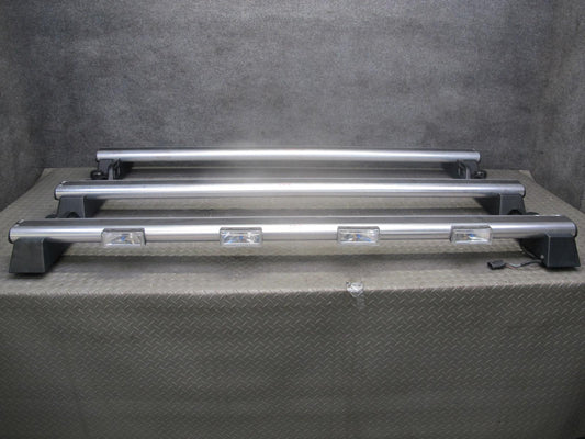 2003-2009 Hummer H2 Upper Roof Luggage Rack Rail Cross Cargo Bar Set of 3