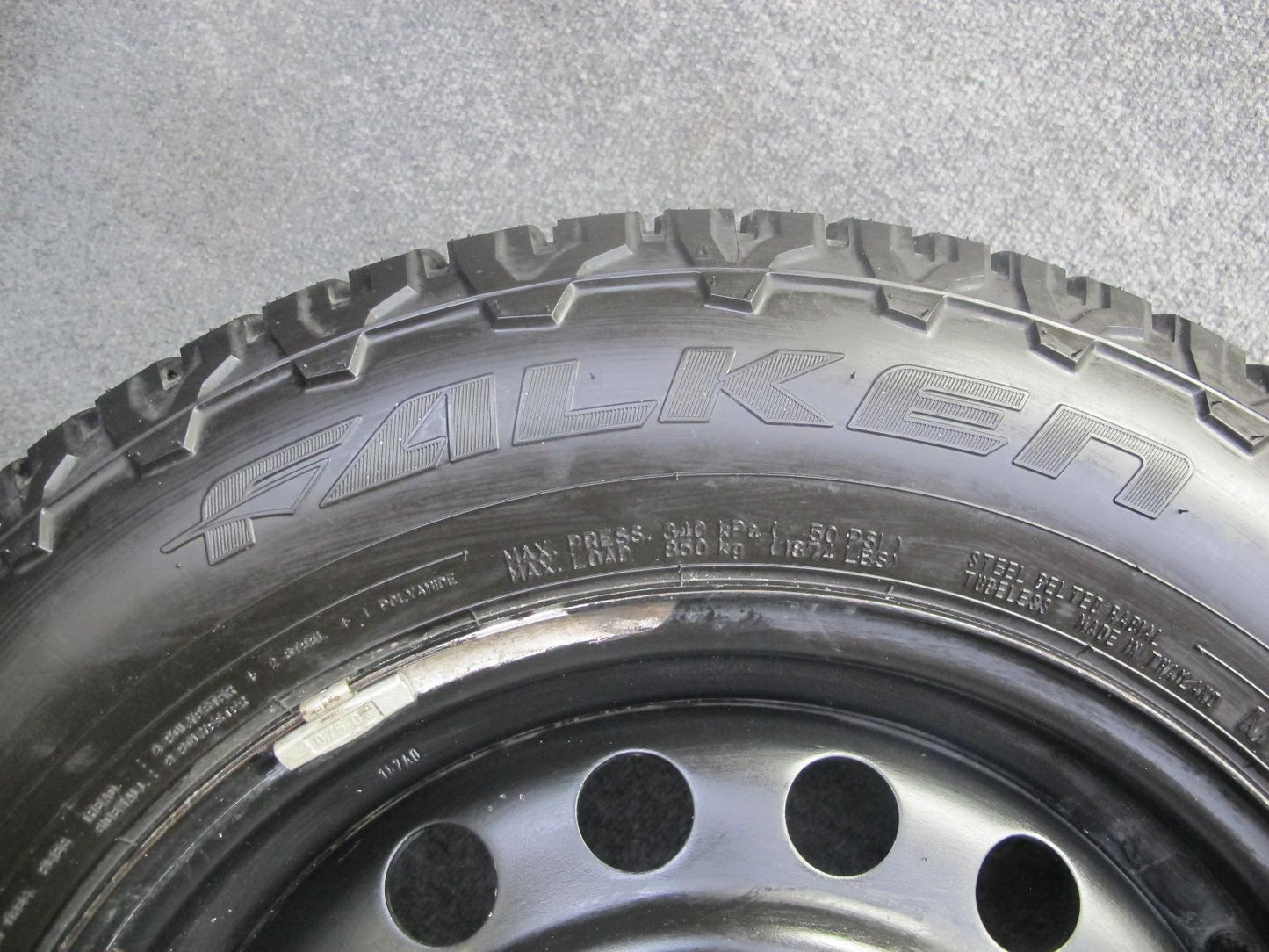 97-03 VW Eurovan T4 R16 16" Steel Wheel Rim 16x7J ET49 5x112 w 215/65 102H Tire
