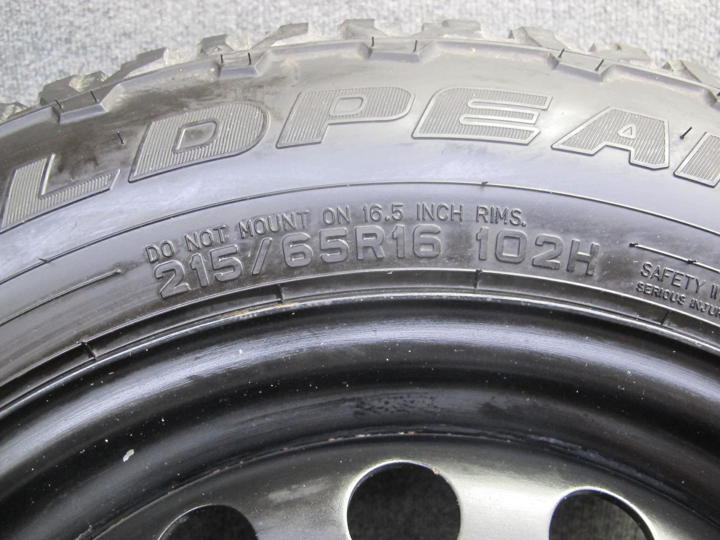 97-03 VW Eurovan T4 R16 16" Steel Wheel Rim 16x7J ET49 5x112 w 215/65 102H Tire