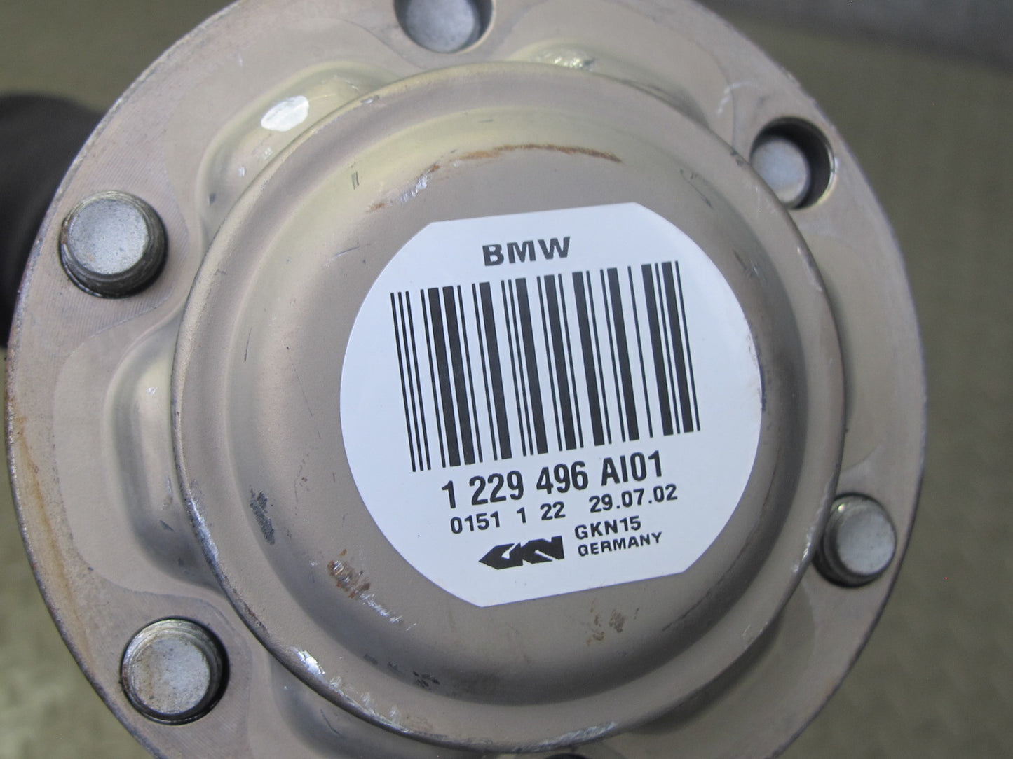 03-05 BMW E85 Z4 A/T Rear Right Side Axle Output Shaft 96K Miles 1229496 OEM