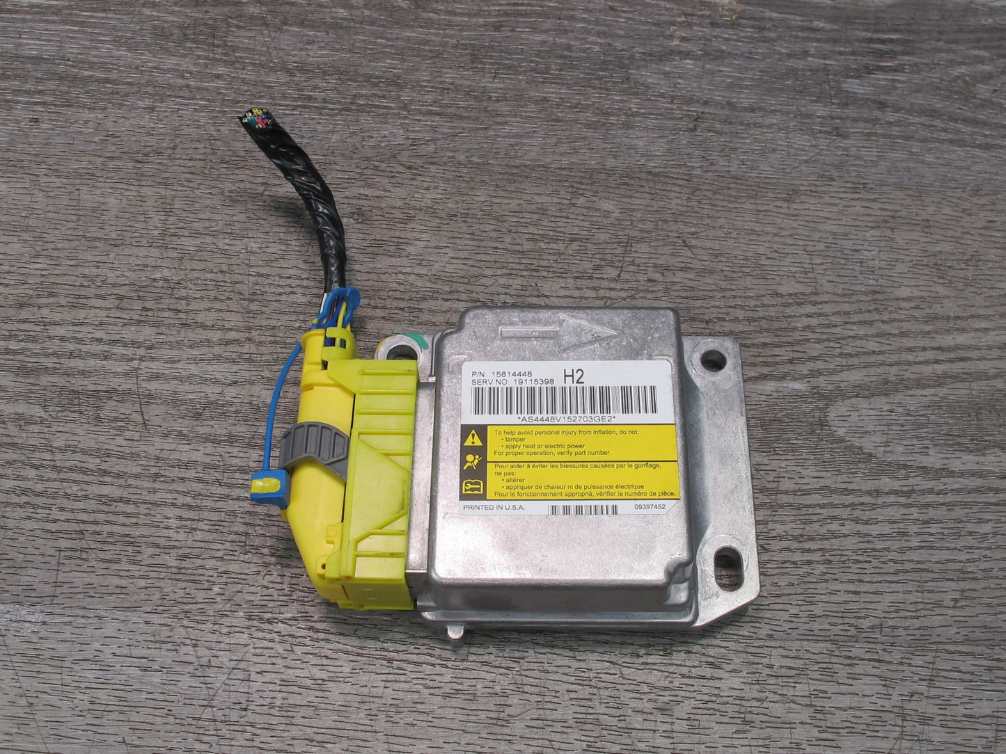 06-07 HUMMER H2 SRS AIRBAG CONTROL MODULE UNIT W/ SENSOR SET OEM