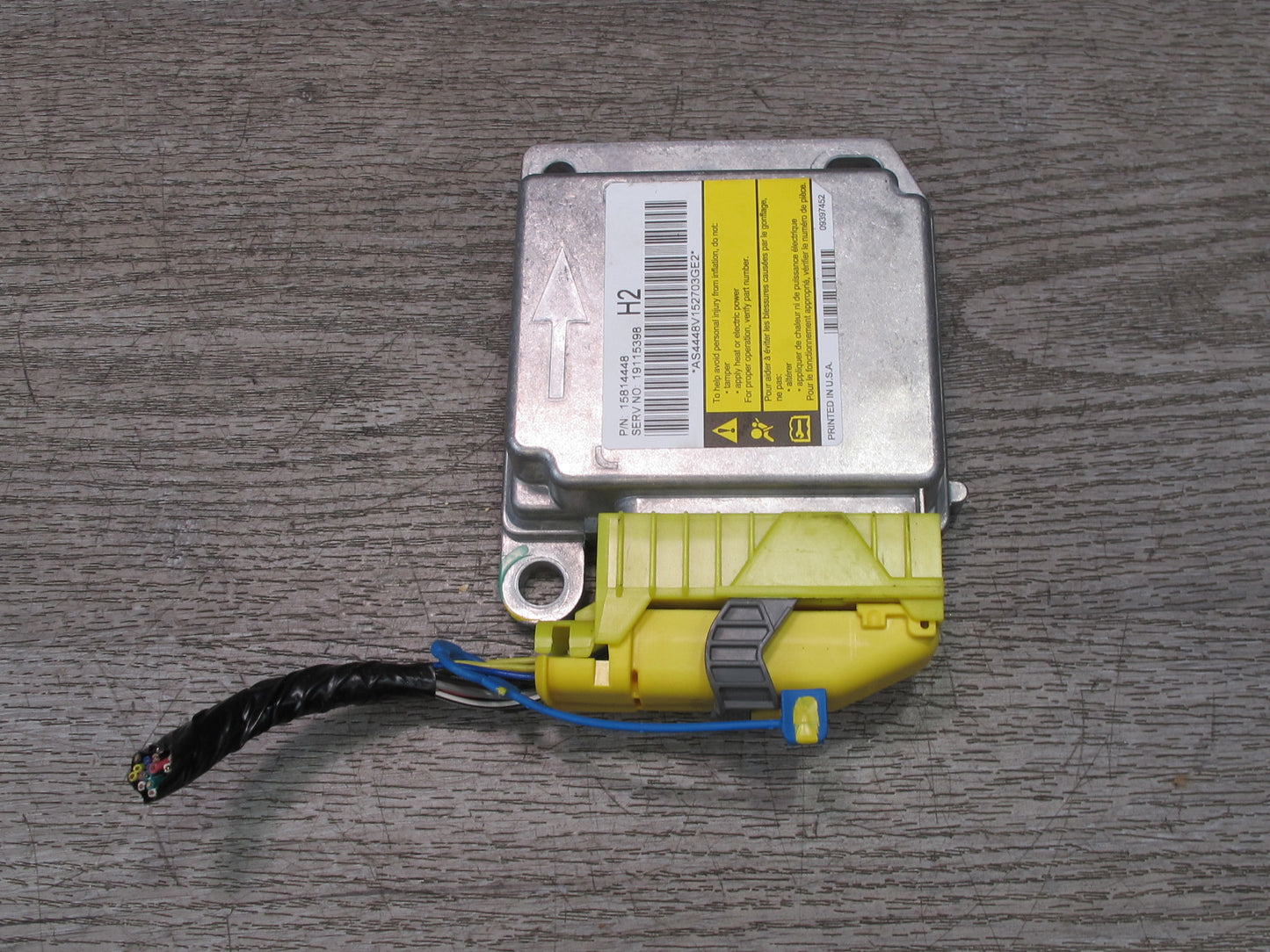 06-07 HUMMER H2 SRS AIRBAG CONTROL MODULE UNIT W/ SENSOR SET OEM