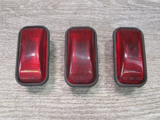 2003-2009 Hummer H2 Rear Roof Clearance Marker Light Lamp RED Set of 3