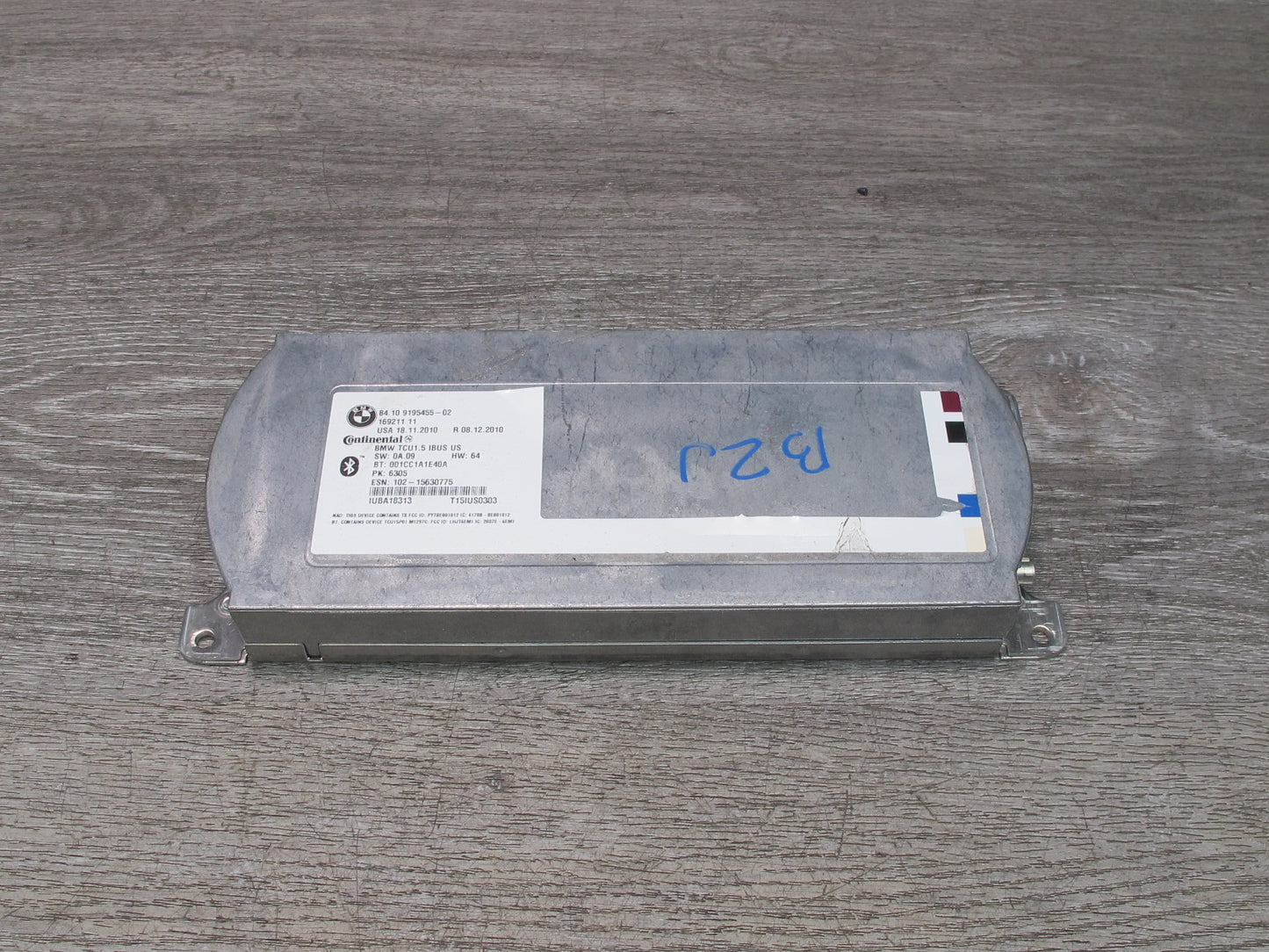 06-08 BMW E85 Z4 Telematics Bluetooth Communication Control Module 9195455 OEM
