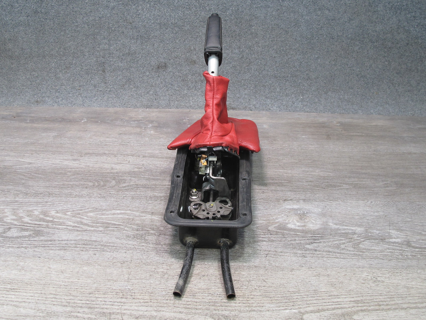 03-08 BMW E86 E85 Z4 Parking Handbrake Lever w Housing & Boot Cover Assy OEM