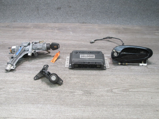 2004 Porsche 911 996 A/T ECU ECM Door Handle Anti Theft Ignition Lock KEY Set
