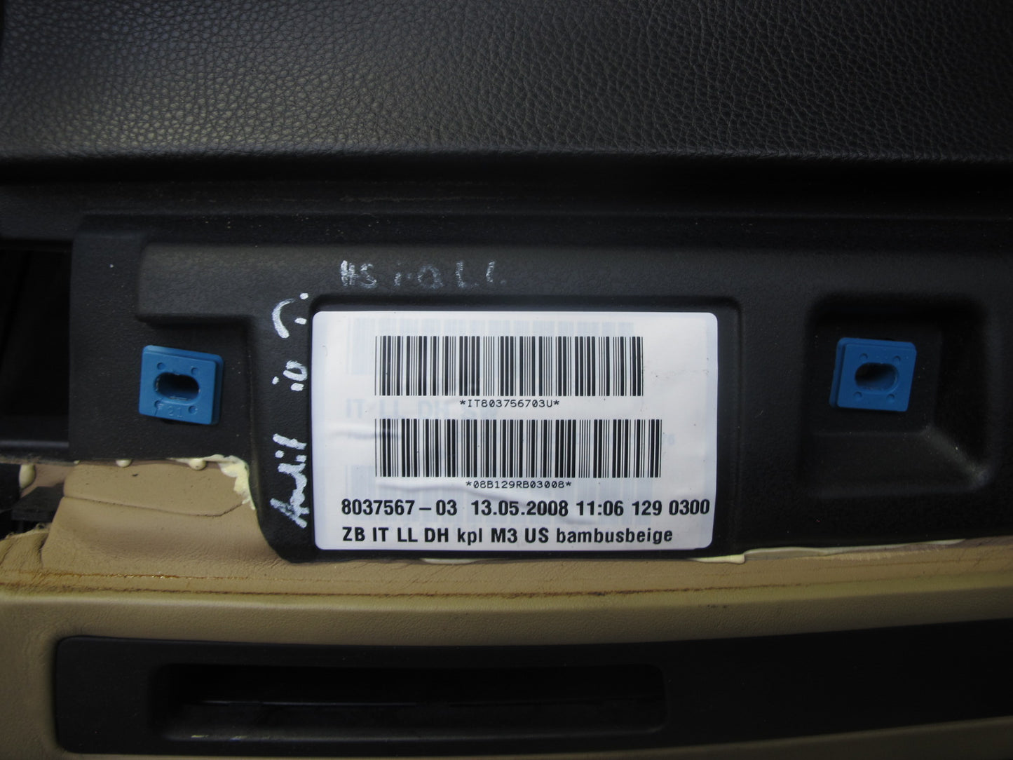 08-13 BMW E90 E92 M3 Dashboard Dash Instrument Panel Cover Double Scoop