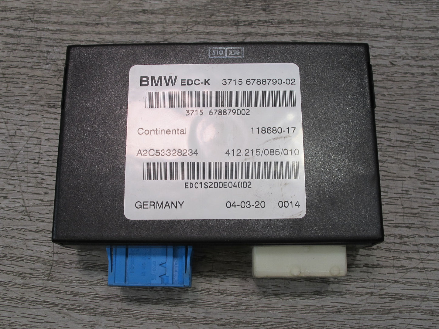 2008-2013 BMW E90 E92 E93 M3 Edc-k Suspension Control Module 6788790