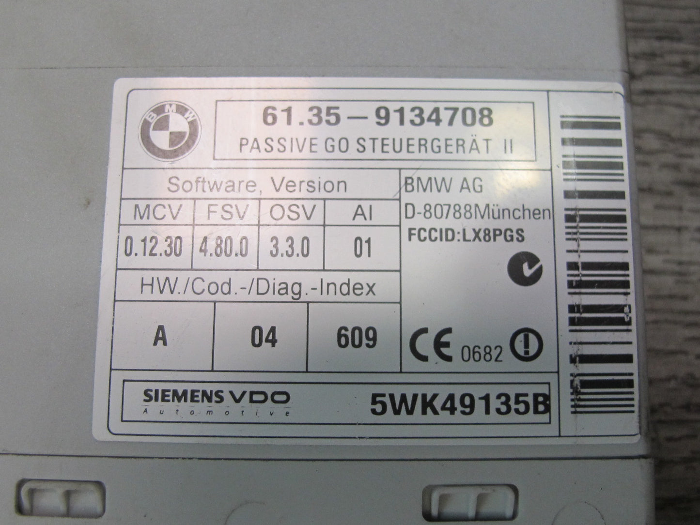 2008-2013 BMW E90 E91 E92 M3 328i 335i Passive GO Keyless Entry Control Module