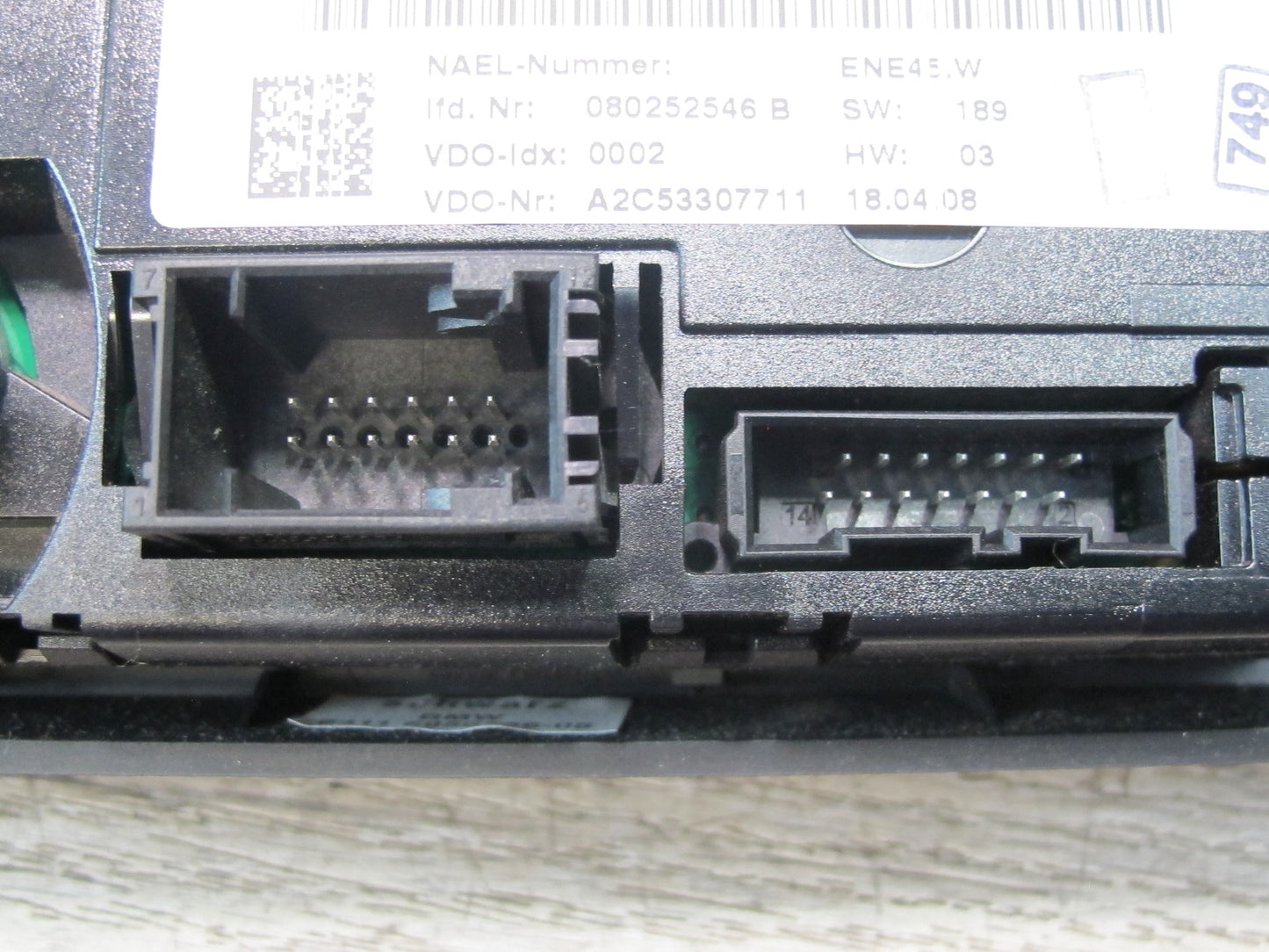 2008-2011 BMW E90 E91 M3 328i 335i A/C Heater Climate Control Switch 9182287