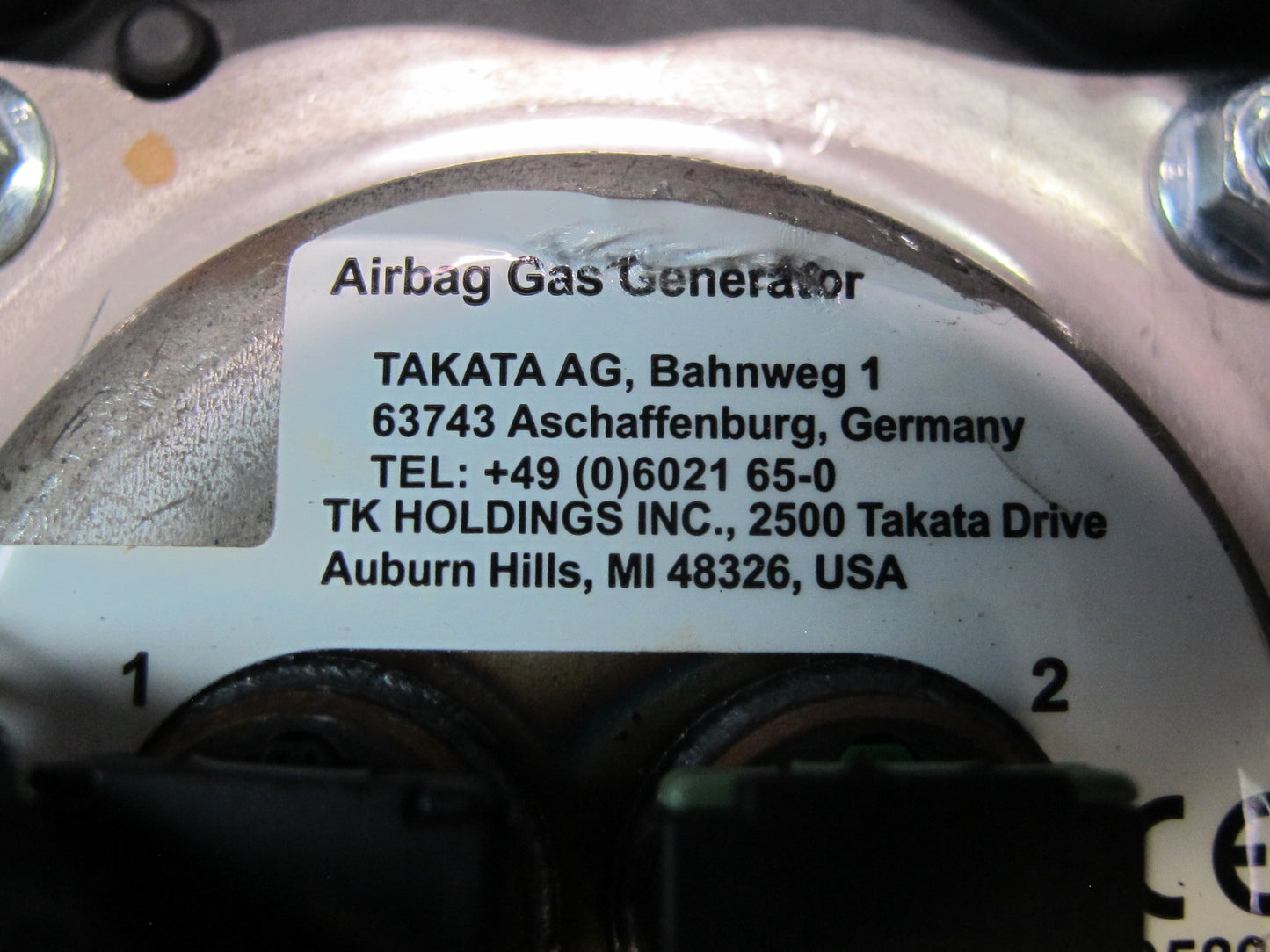 07-13 BMW E90 E92 E93 FRONT LEFT DRIVER SIDE SPORT STEERING WHEEL SRS AIRBAG OEM