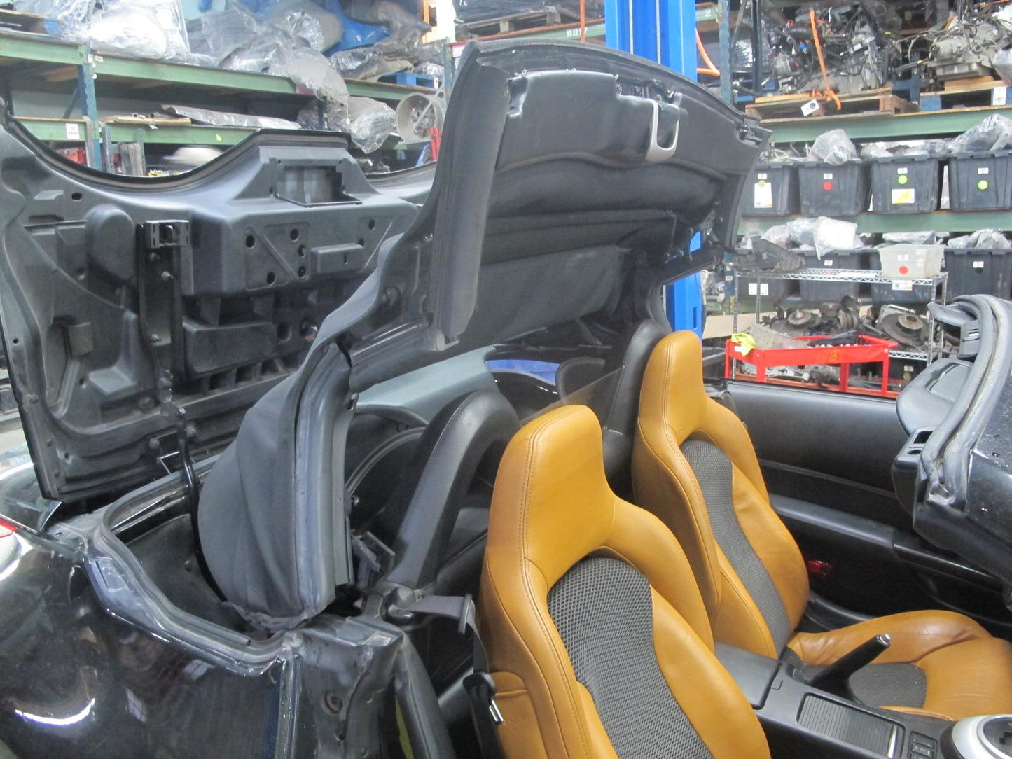 04-09 Nissan 350Z Z33 Convertible Soft TOP Roof w Glass Assembly Black OEM