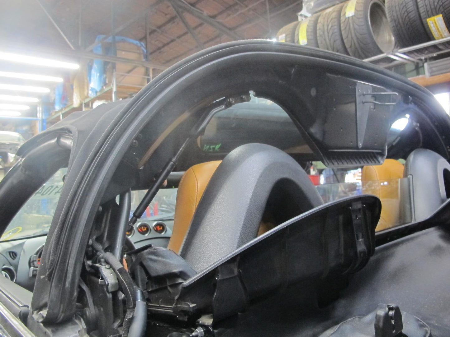 04-09 Nissan 350Z Z33 Convertible Soft TOP Roof w Glass Assembly Black OEM