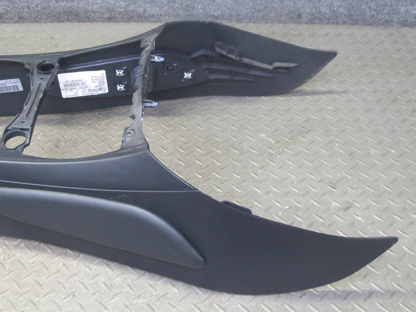 03-08 BMW E86 E85 Z4 Front Center Console Trim Cover Panel Black OEM