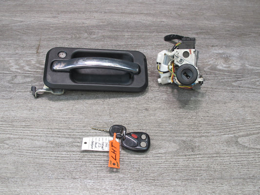 2003-2007 Hummer H2 Ignition Switch KEY Front Left Door Handle Set
