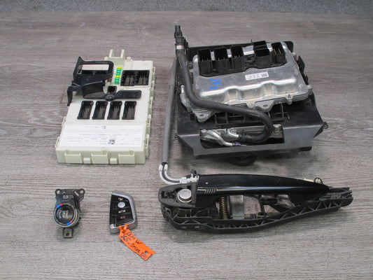 2014-2018 BMW F15 X5 4.4L N63 Engine ECU DME BCM BCU Handle Start Lock KEY Set